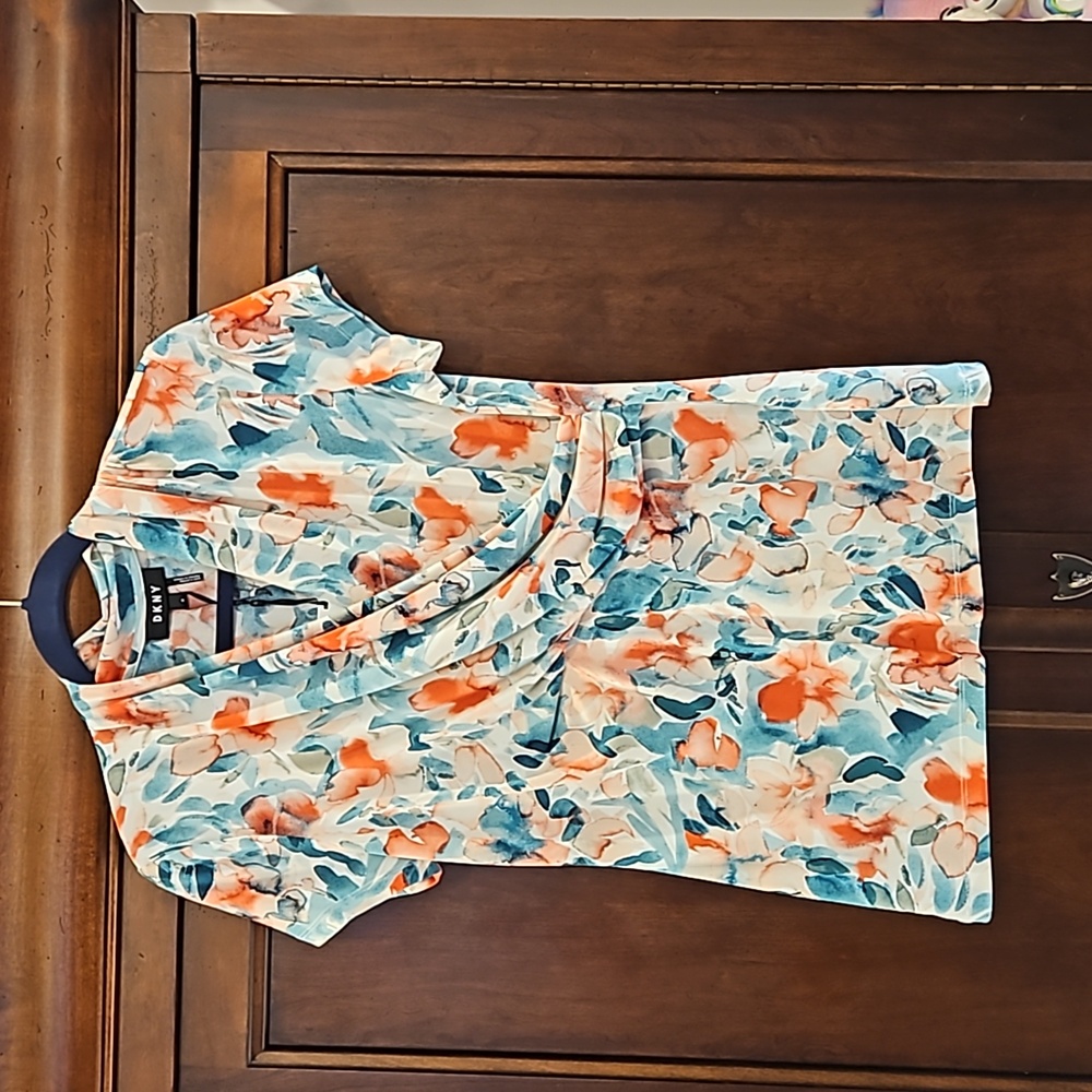 DKNY surplice blouse